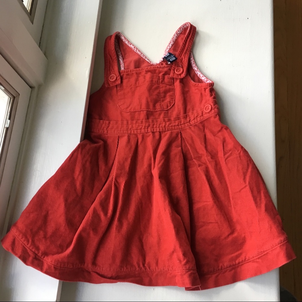 baby gap corduroy overall pinafore dress 18-24 M